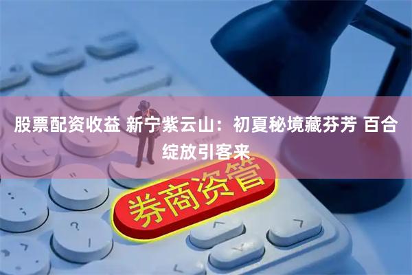 股票配资收益 新宁紫云山：初夏秘境藏芬芳 百合绽放引客来
